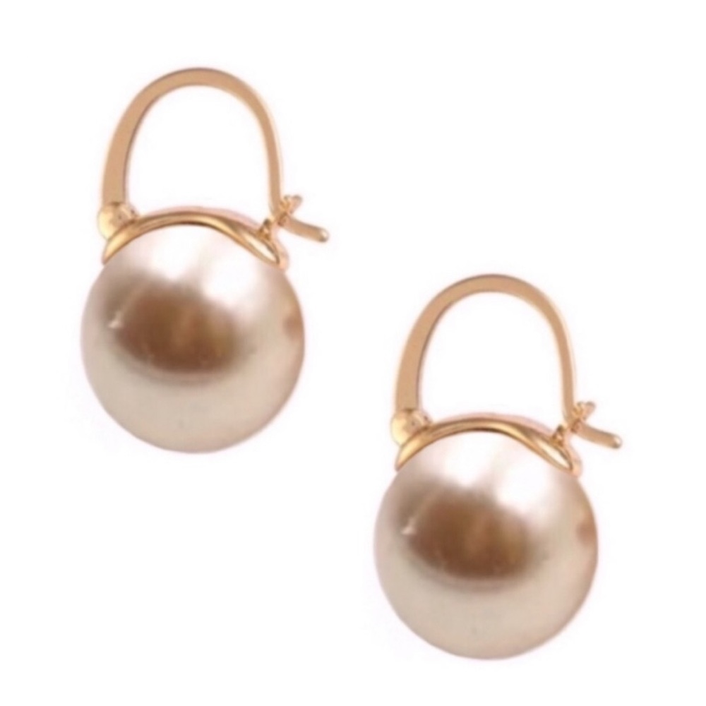 kate spade Champagne Pearl Drop Earrings